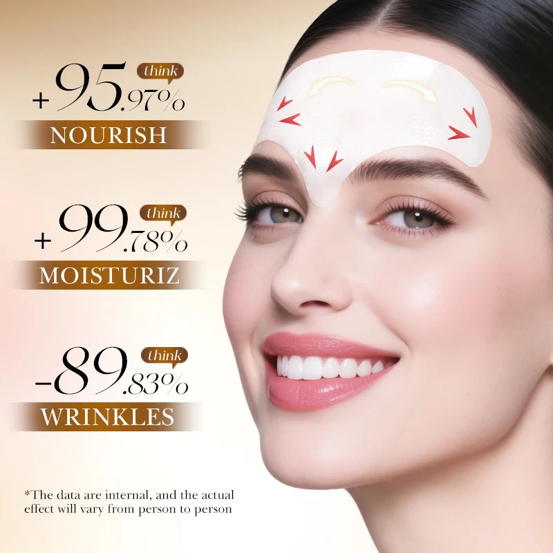 BIOAQUA White Rice Forehead Patches – Anti-Wrinkle Gel Mask 5pk Forehead Gel Mask Oasis Select