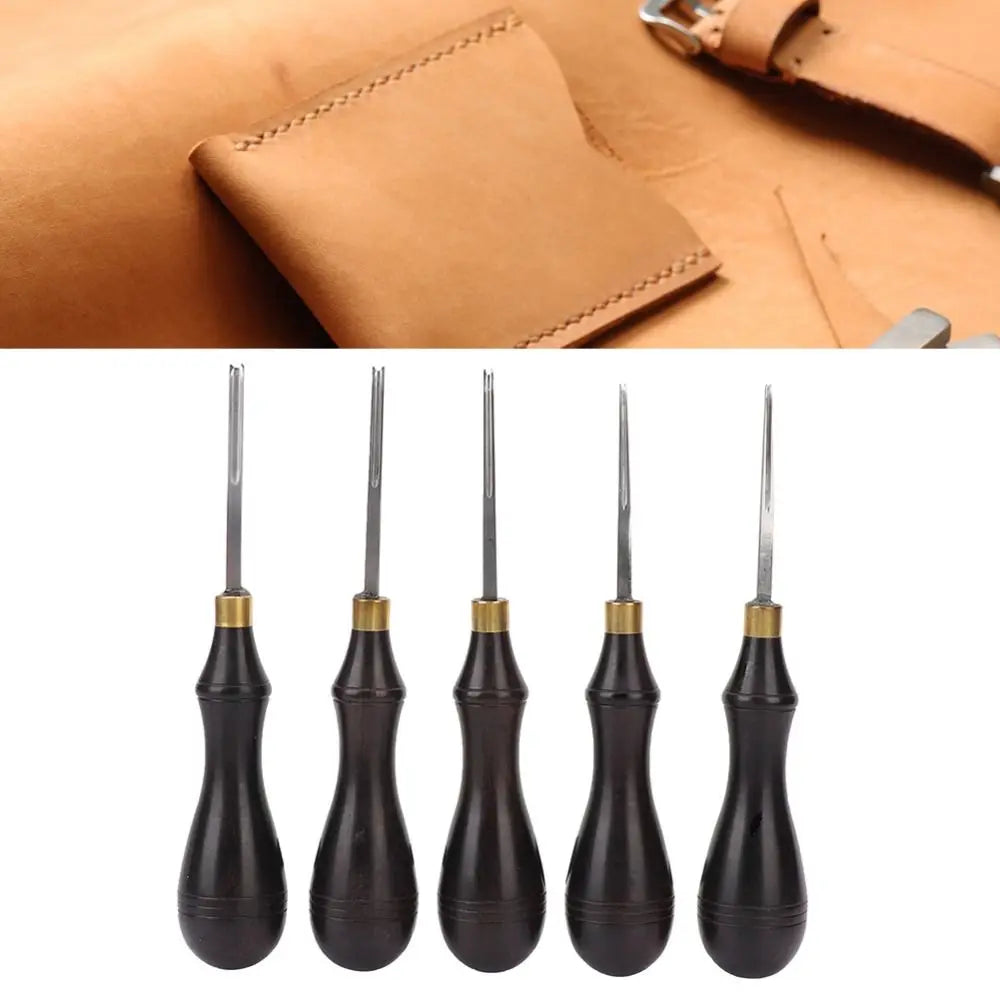 Leather Edge Beveler – Wooden Handle Skiving Tool for Crafters Leather Crafting Tool Oasis Select