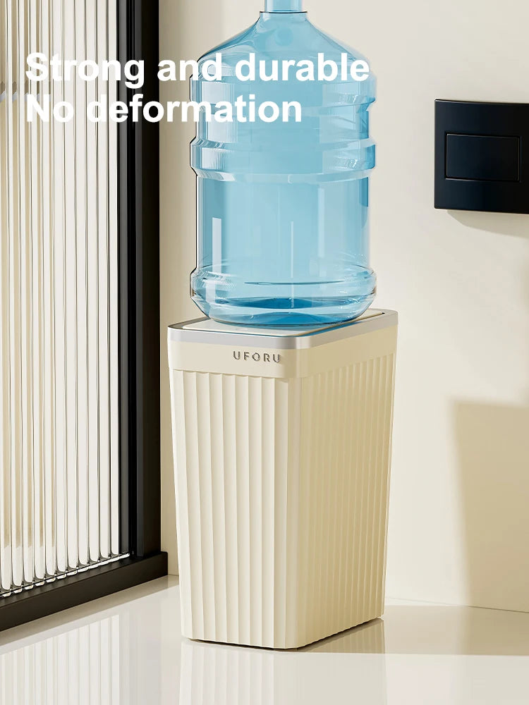 1pc Push-button waste bin, large capacity, non-slip base, sealed odour-proof lid, suitable for kitchens, bathrooms, offices Oasis Select