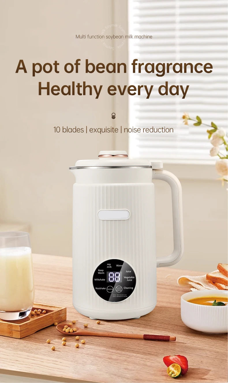 Blender with Heating Function Soybean Milk Maker - Wall Breaking Technology for Easy Nutritious Beverage Preparation at Home Oasis Select