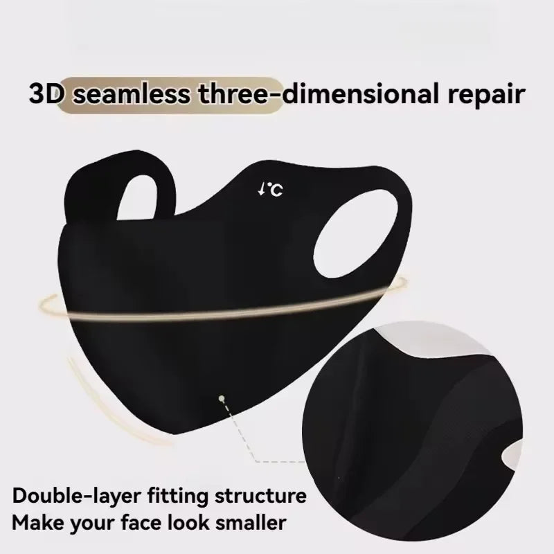 Ice Silk UV Face Mask – Cooling Sun Balaclava for Women