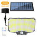 1PC Solar 234 LED Outdoor Path Light with Motion Sensor and Remote Control IP65 Wall Garden Light Easy Installation Wall Sconce Oasis Select 234 LED