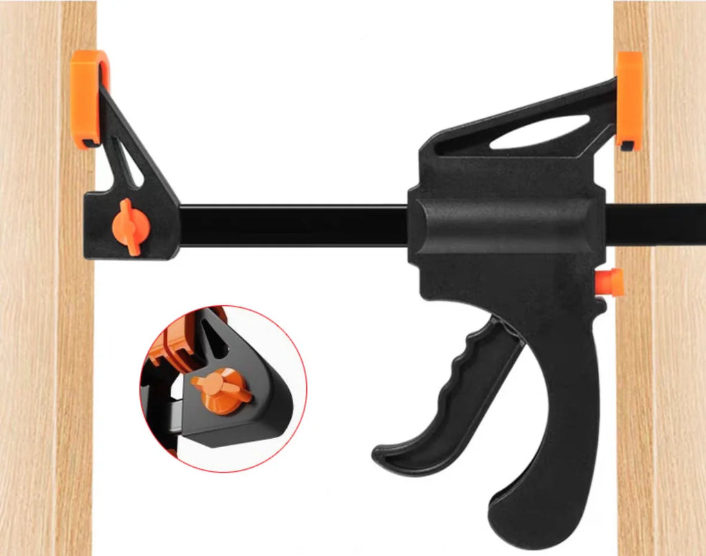 5/2 Piece 4-Inch Ratchet Woodworking Clamp Set with Solid Fast Work Bar for DIY Carpentry And Cabinet Making Oasis Select