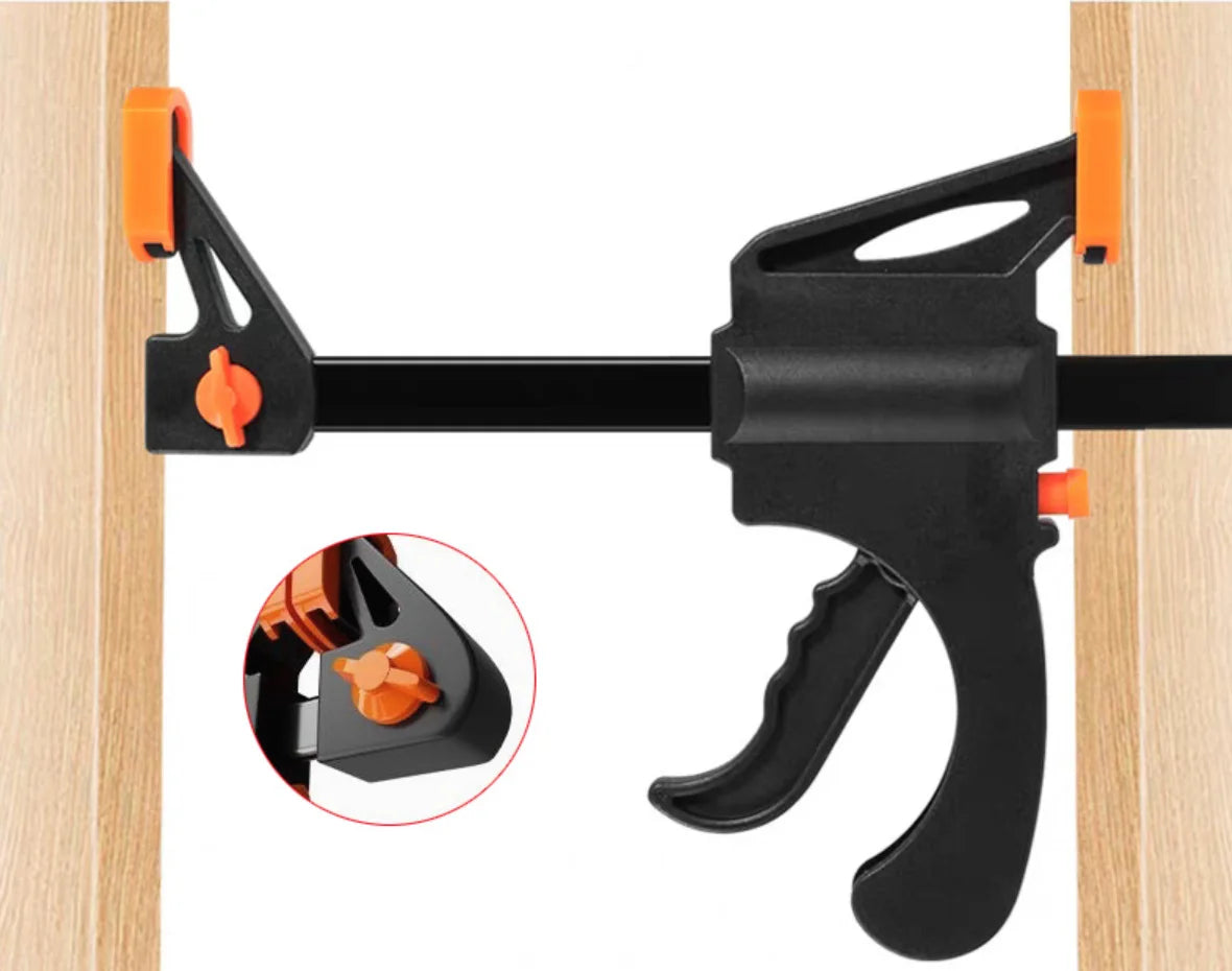 5/2 Piece 4-Inch Ratchet Woodworking Clamp Set with Solid Fast Work Bar for DIY Carpentry And Cabinet Making Oasis Select