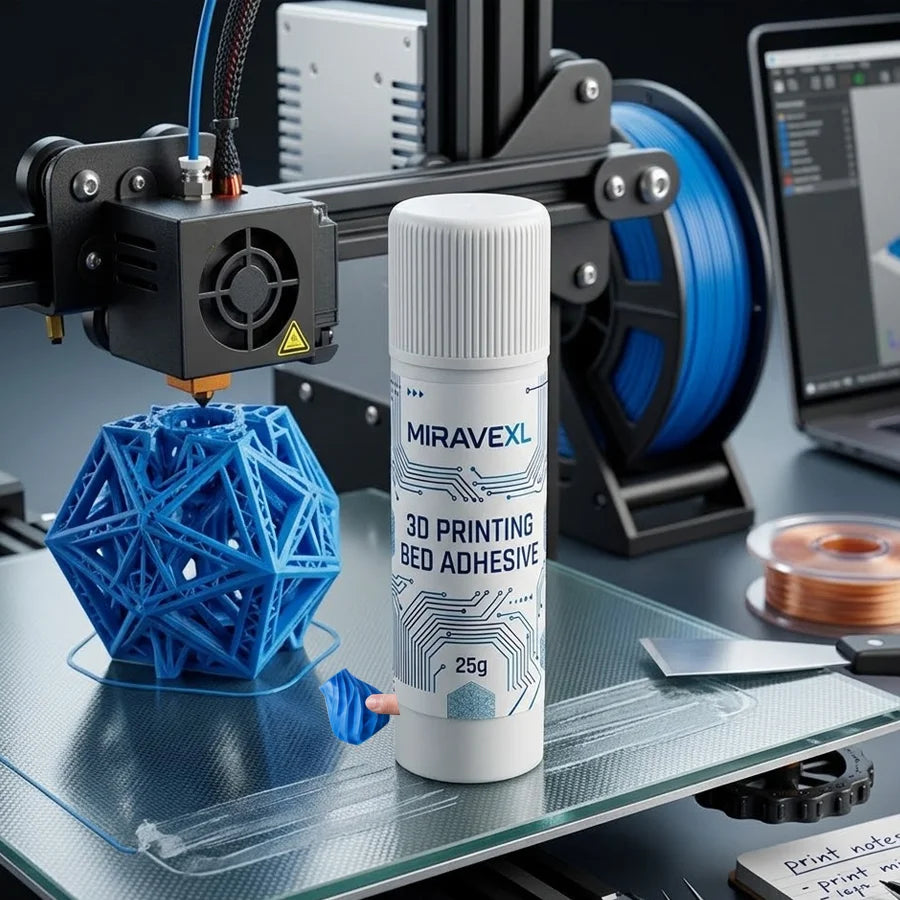 MIRAVEXL 3D Printer Adhesive Glue Stick Strong Adhesion for Glass Bed PLA Filament Anti-Warping Platform Washable Oasis Select