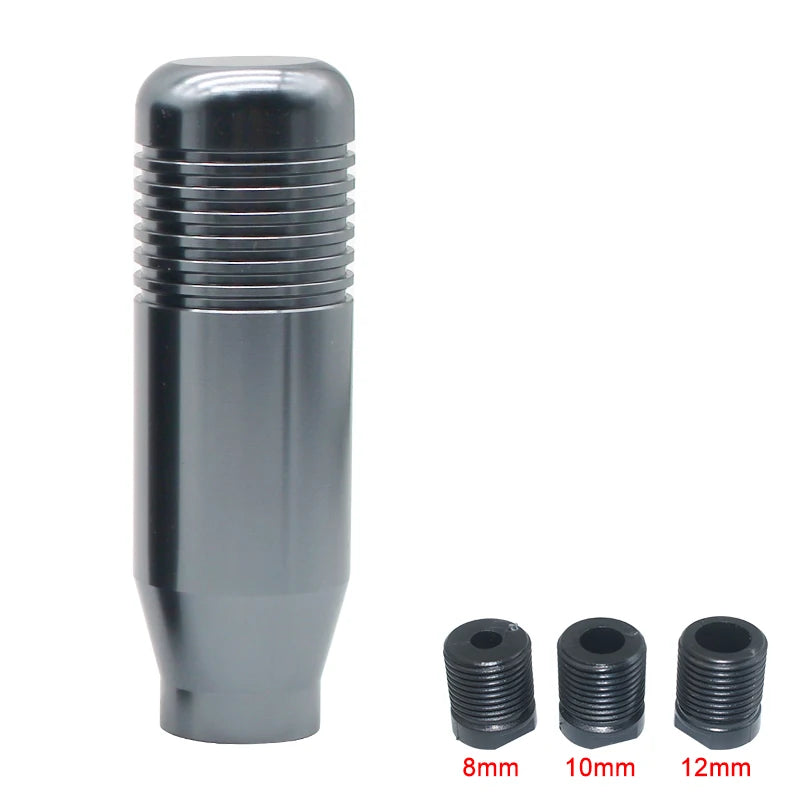 Universal 8.5cm Car Gear Shift Knob Stick Manual Transmission Aluminum Extended Gear Shifter Gear Head Knob Auto Accessories Oasis Select GRAY