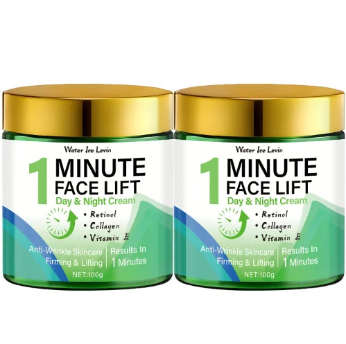 Minute Face Lift Day & Night Cream with Retinol & Collagen for Instant Firming & Deep Moisture. Oasis Select green 100g