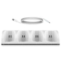 4 Port Charger Charging Stand Dock Station for WII Game Console Battery Powered Oasis Select WHITE China Mainland