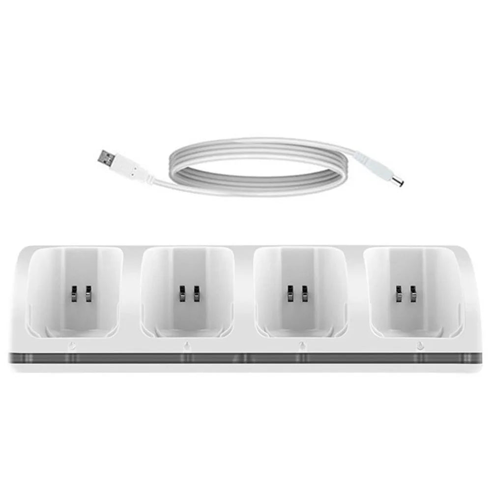 4 Port Charger Charging Stand Dock Station for WII Game Console Battery Powered Oasis Select WHITE China Mainland