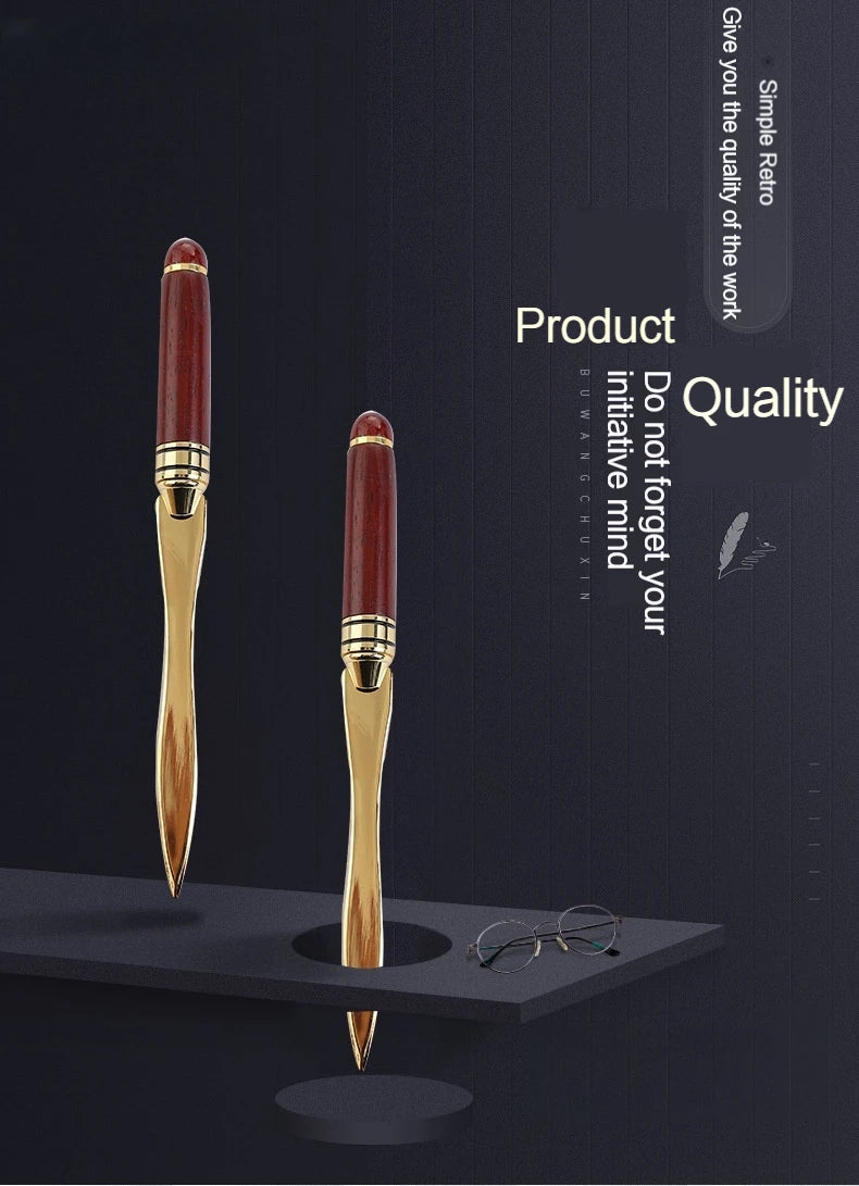 1pc exquisite mahogany letter opener, wooden letter opener for opening envelope, office gift gift letter cutting knife Oasis Select