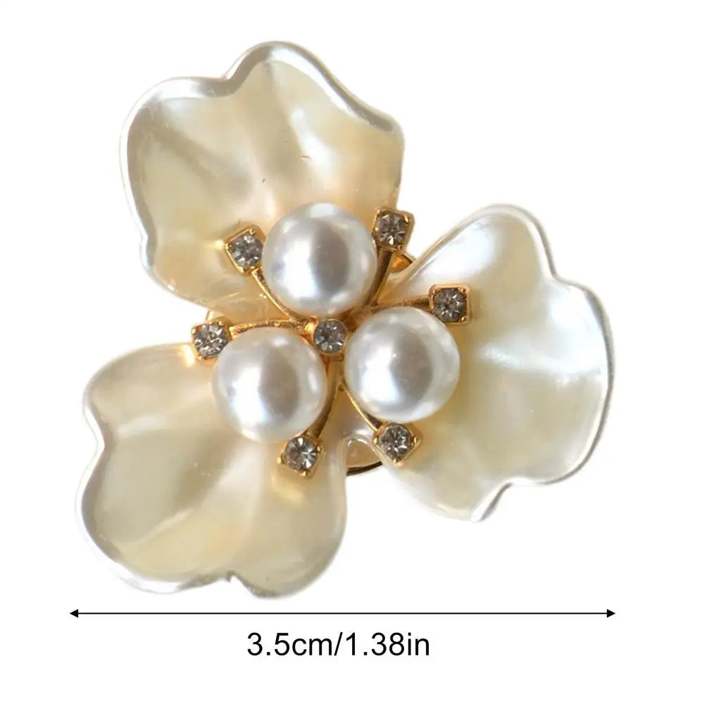 Button Covers for Women Flower Shape Shirt Decoration Decorative Button Covers for Sewists Fashion Designers DIY Enthusiasts Oasis Select White
