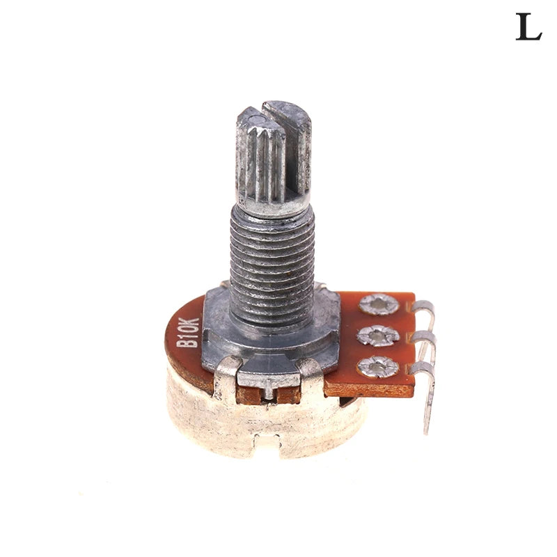 A500K B500K A250K B250K A50K B50K A25K B25K Potentiometer Splined Small Pot Electric Guitar Bass Effect Amp Tone Volume18mm Oasis Select B10K
