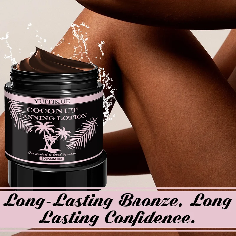 YUITIKUE Natural Coconut Sunless Tanner - Delivers Long-Lasting Bronze, Leaves Skin Hydrated & Glowing Oasis Select