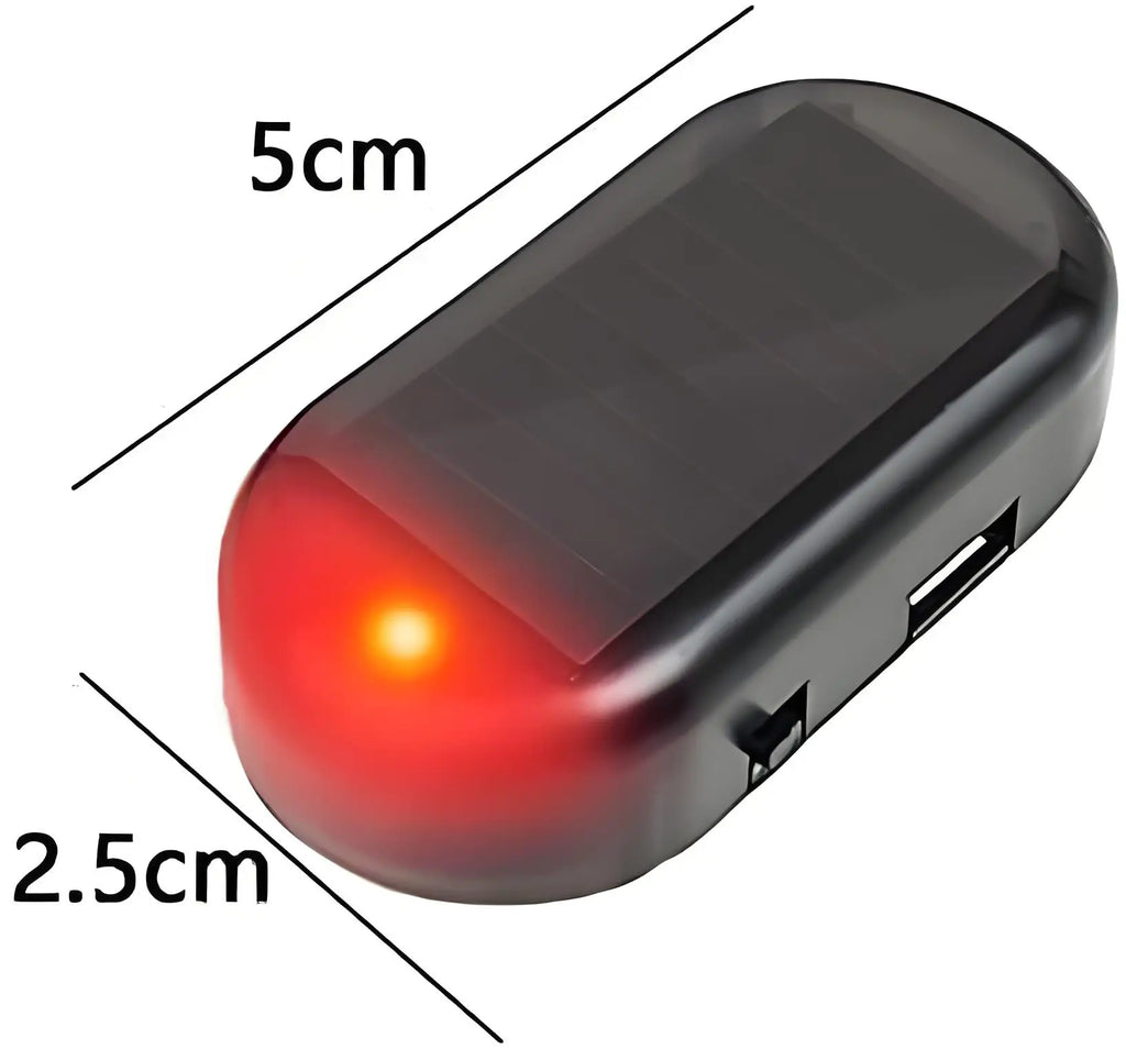 Solar LED Dummy Security Light for Cars – Flashing Deterrent