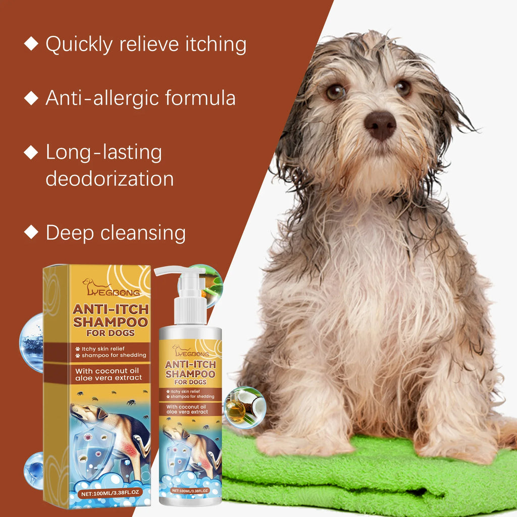Anti-Itch Dog Shampoo with Coconut Oil – Relieves Itching Dog Grooming Shampoo Oasis Select