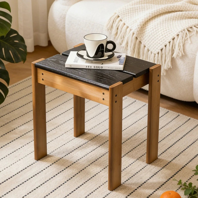 Household small stool Living room dining table stool can be stored Stacked round stool Simple thickened spare board stool Oasis Select