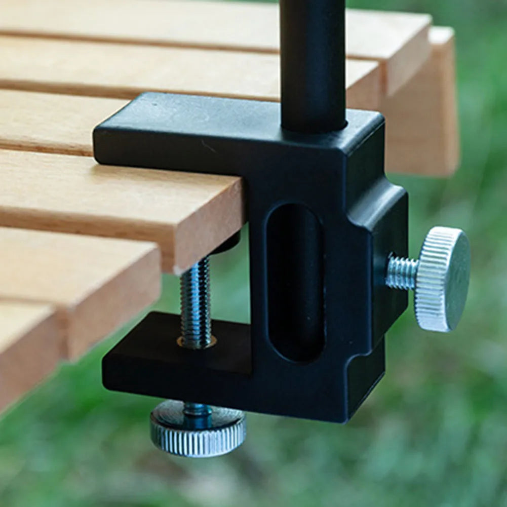 1pc Camping Table Clip Three Size Aluminum Alloy/plastic Lantern Stand Clip For Light Pole Desk Fixing C-clamp Holder Accessory Oasis Select