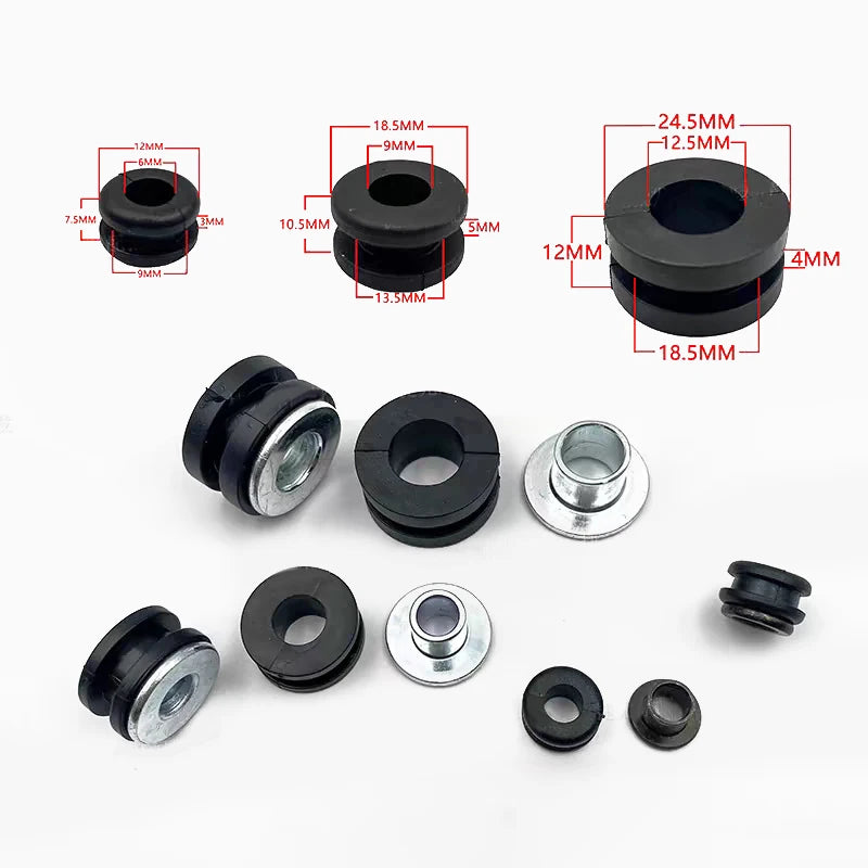 "Cushion Bolt Rubber Grommet Sets, DIY Pressure Reduction Motorcycle Accessories, 5 Kits" Oasis Select