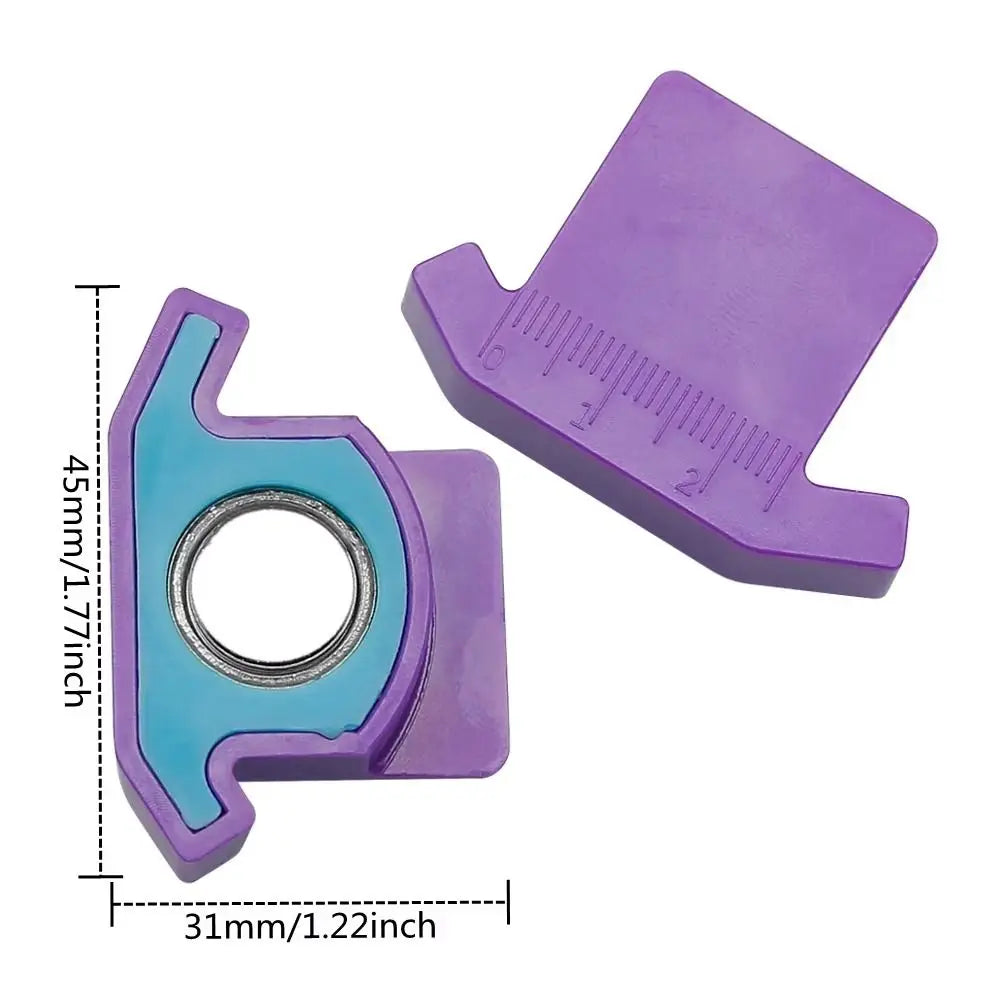 Anti-Slip Grip Sewing Magnetic Seam Guide Locking with Scale Sewing Ruler Anti-Curling DIY Crafts Sewing Machine Seam Hem Guide Oasis Select
