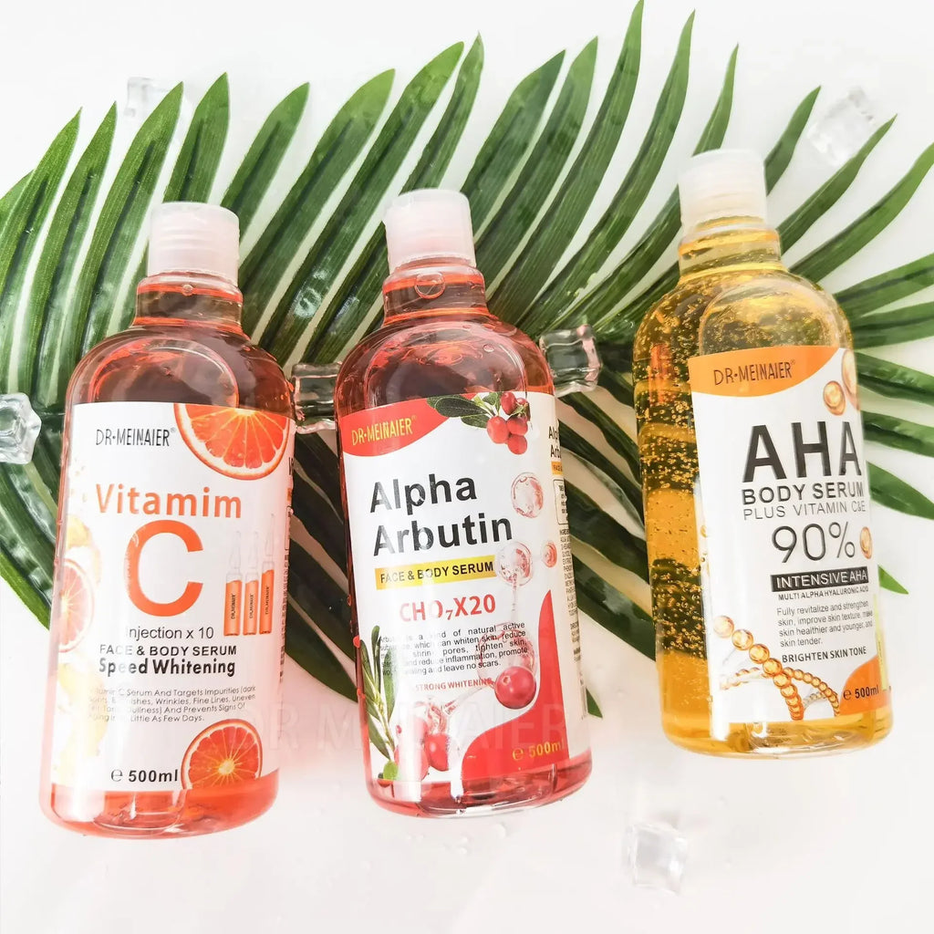 500ml Hyaluronic Acid, Nicotinamide Vitamin C AHA Face Serum Spots Eraser Corrector Whitening Moisturizing Lightening Body Serum Oasis Select