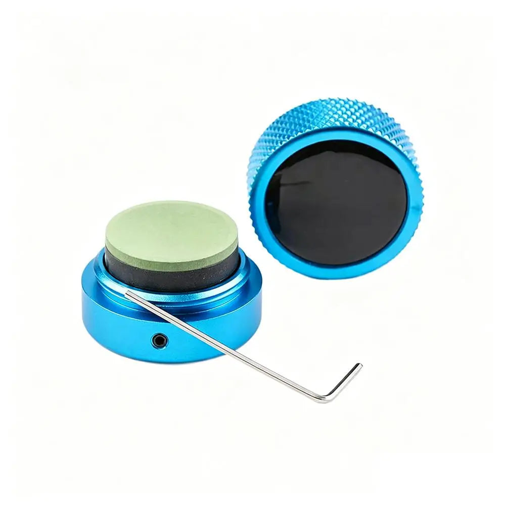 Silent Magnetic Billiard Chalk Holder Aluminum Alloy Portable Pool Billiards Powder Holder Bag Billiard Snooker Accessories Oasis Select Blue