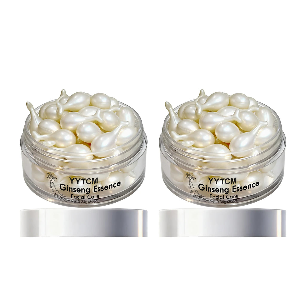 Ginseng Essence Capsules – Squalane, Niacinamide & Retinol Face Serum Capsules Oasis Select 2 Bottles