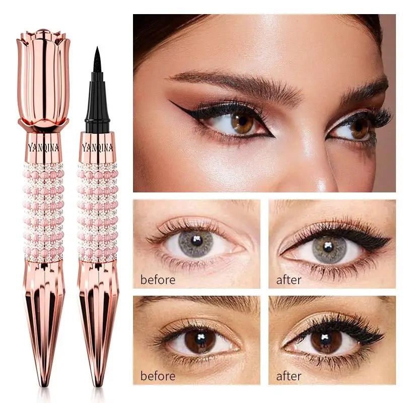 QIC Waterproof Black Liquid Eyeliner Pen – Long-Lasting