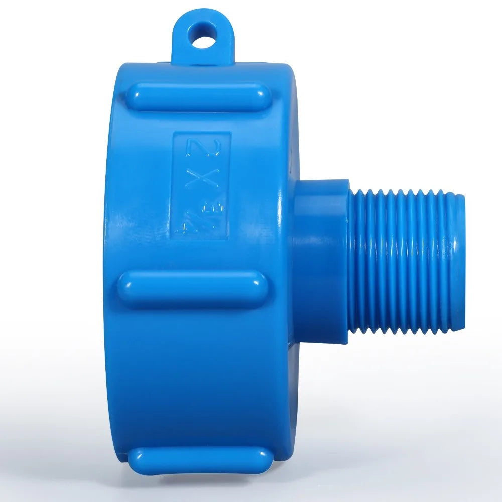 IBC Tank Adapter 60mm to 1/2'' 3/4'' 1'' 2'' Fine Thread Water Pipe Connector High Quality BSP Male Reducing Fittings 1Pcs Oasis Select