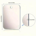 Bathroom Anti Fog Mirror Fogless Acrylic Shower Mirror with Wall Hook Portable Vanity Mirror for Men Shaving Women Makeup Travel Oasis Select 1PC 15X10cm