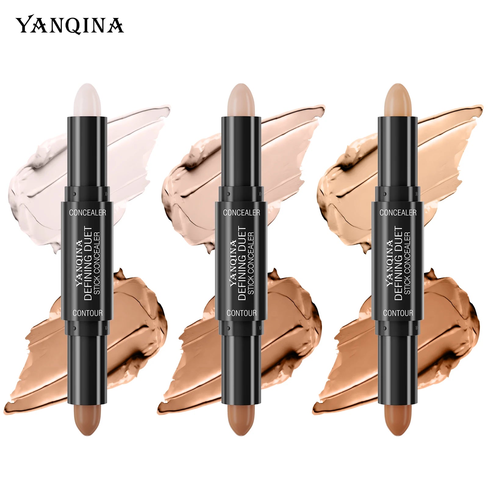 YANQINA Double-Ended Contour Stick – Concealer & Highlighter