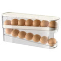 Egg Dispenser, Suitable for Refrigerator, Kitchen Storage Organizer, Countertop, Transparent Double Layer Egg Dispenser Holder Oasis Select Clear