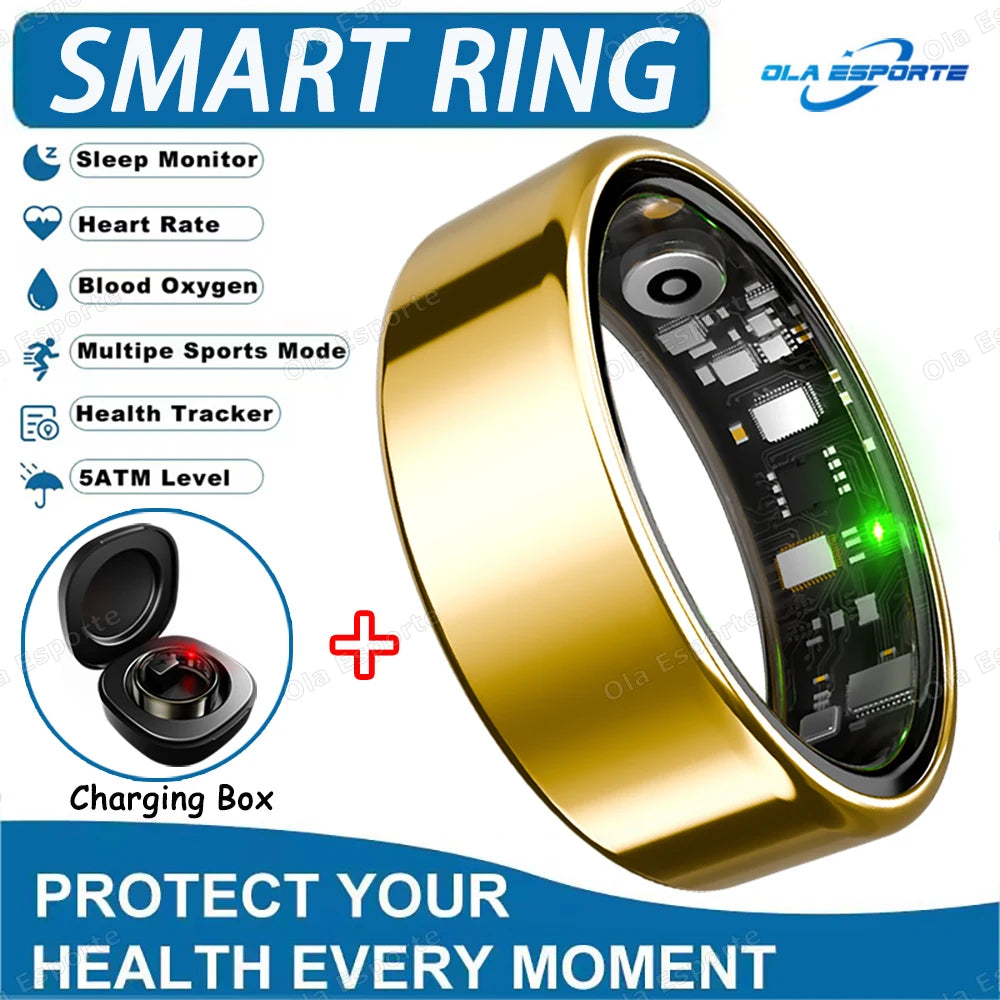 Smart Ring – Heart Rate, Sleep & SpO2 Tracker | IP68 5ATM