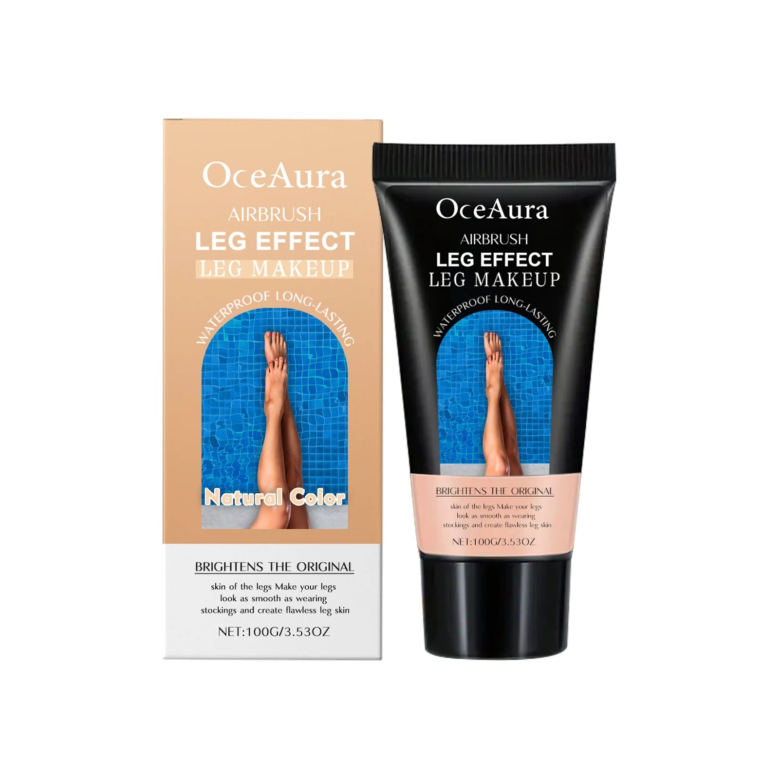 Leg Makeup Lotion Even Skin Tone Lasting Fake Tanning Wheat Tan Brown Oasis Select Natural Color