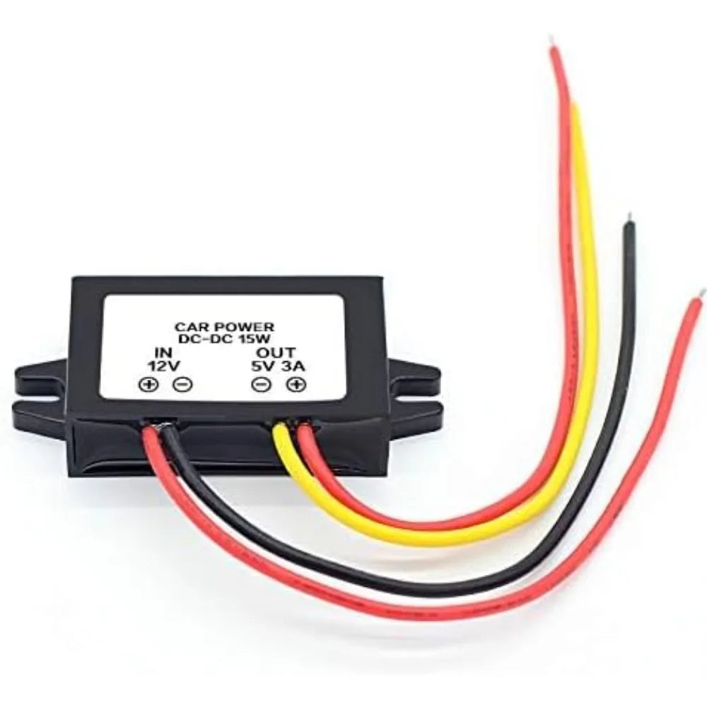 DC/DC 12V To 5V 3A 15W Step Down Converter Module Buck Voltage Reducer Power Supply For LED Car Display GPS Navigation MP3 MP4 Oasis Select