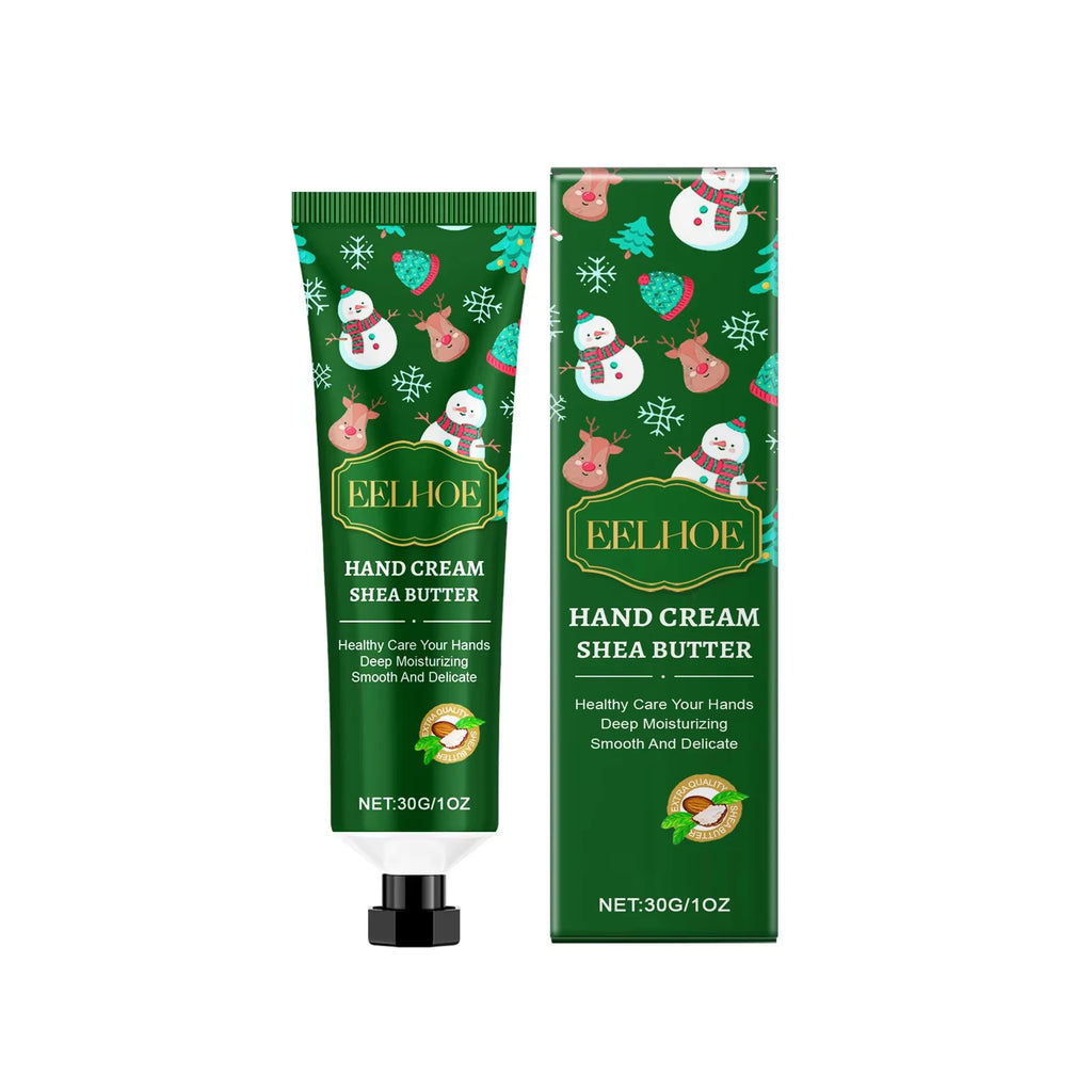 Christmas Hand Cream Moisturizing Refreshing Hand Cream for Dry Cracked Skin Nourishing Anti-Drying Smooth Winter Hydration 30g Oasis Select Shea Butter