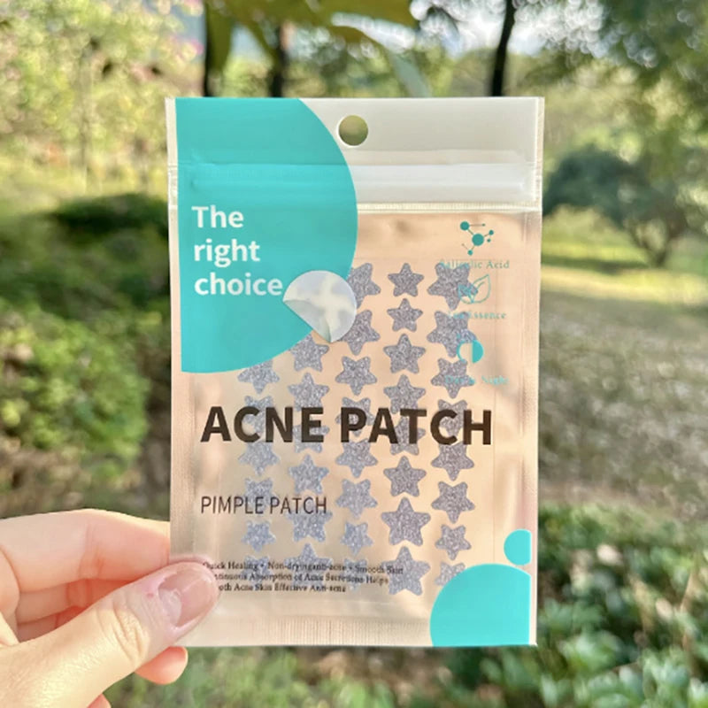 40/51pcs Star Colorful Invisible Pimple Patch Acne Removal Skin Care Stickers Concealer Face Spot Beauty Christmas Halloween Oasis Select MR-03-40pcs