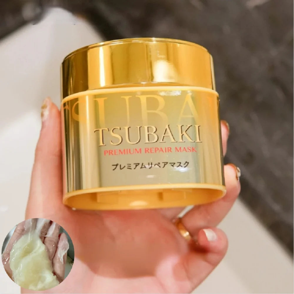 Japan TSUBAKI Premium Repair Mask - SPA Class Hair Care Experience, High Penetration Essence To Improve Frizz Repair Damage Care Oasis Select