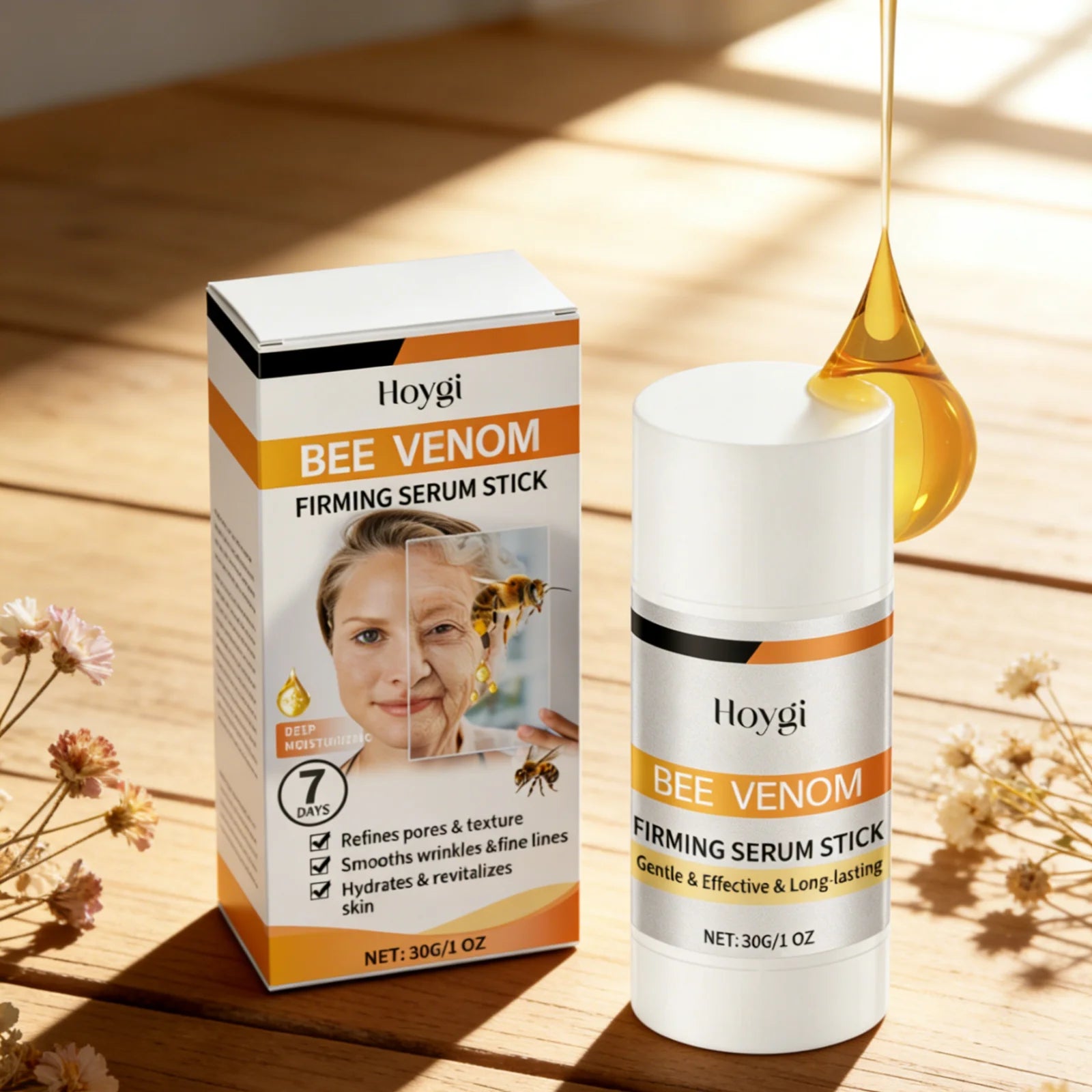 Hoygi Bee Venom Serum Stick Anti Wrinkle Pore Minimizing Smoothing Fine Lines Repairing Even Tone Hydrating Firming Serum Stick Oasis Select
