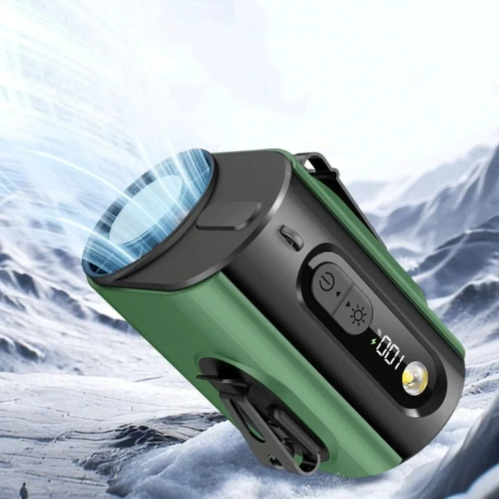 Brushless Motor Waist Cooling Fan Hands-Free Fast Speed Waist-mounted Fan Bladeless Design Portable Clip Portable Waist Fan Oasis Select