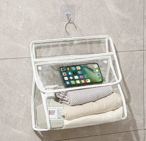 Waterproof PVC Hanging Storage Bag – Wall Mount Organizer