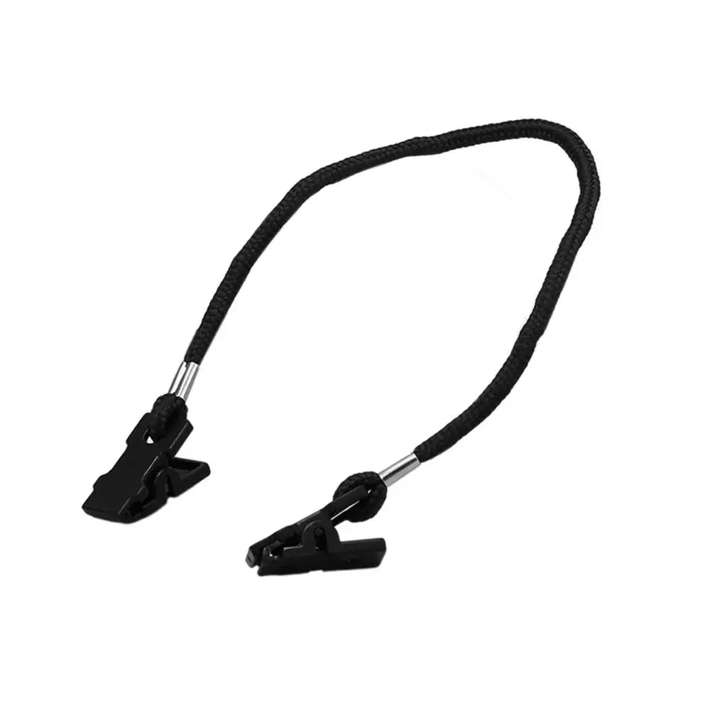 Hat Leash Windy Clip Hat Retainer Windproof Clips Fishing Accessories Hat Strap Clips Boating Riding Anti Fall Eyewear Retainer Oasis Select Black