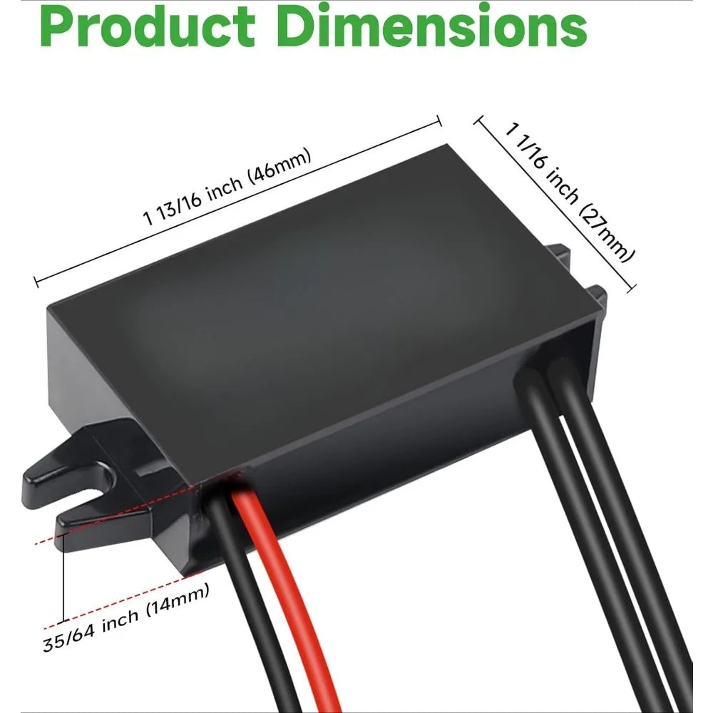 DC To DC 12V 24V Step Down To 5V 3A 15W USB Female Converter Adapter Buck Module For GPS Navigation Car Recorder Electronic Dog Oasis Select