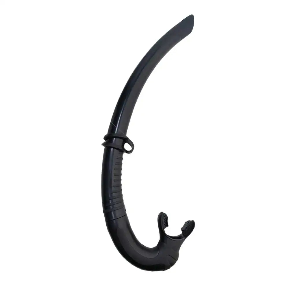 Self-Floating Freediving Snorkel Classic Wet Snorkel for Swimming Apnea Training Flexible Durable with Comfortable Mouthpiece Oasis Select black