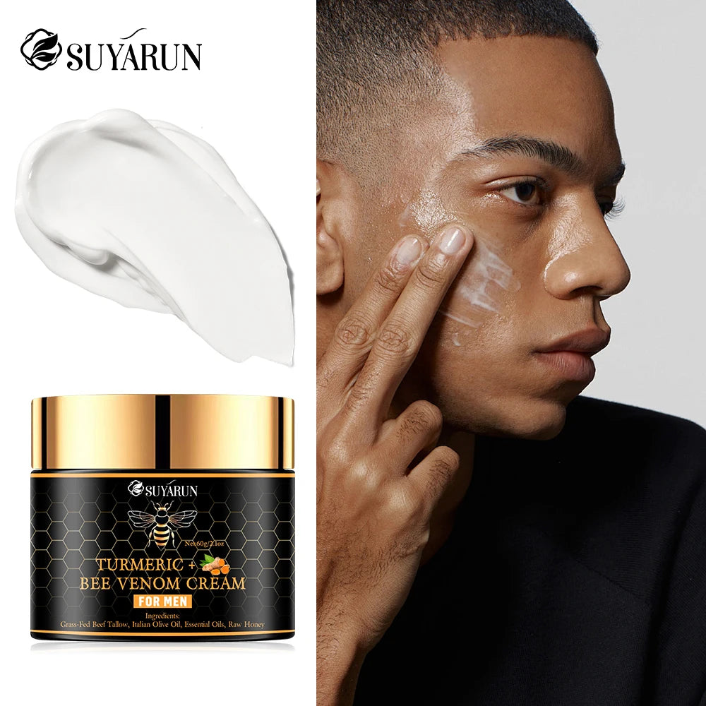 SUYARUN Bee Venom Anti-Aging Face Cream for Men | Moisturizing