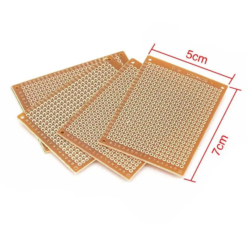 10PCS Insulated Material PCB Prototype Kit 432-Hole Perfboard Circuit Test Protoboard for DIY Electronic Gadgets Oasis Select