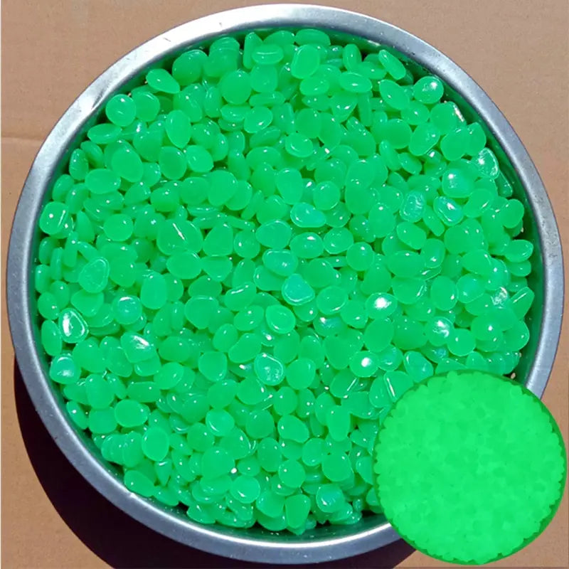 200Pcs Glow in the Dark Garden Pebbles – Path & Aquarium Decor