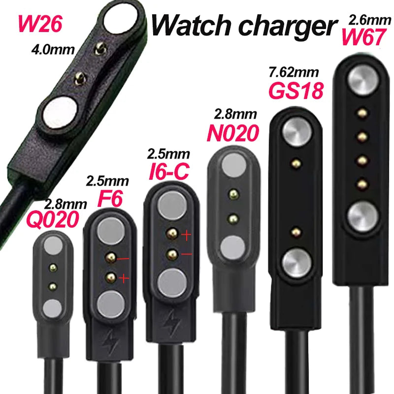 Universal Magnetic Smartwatch Charging Cable – 2 & 4 Pin USB Smartwatch Charging Cable Oasis Select