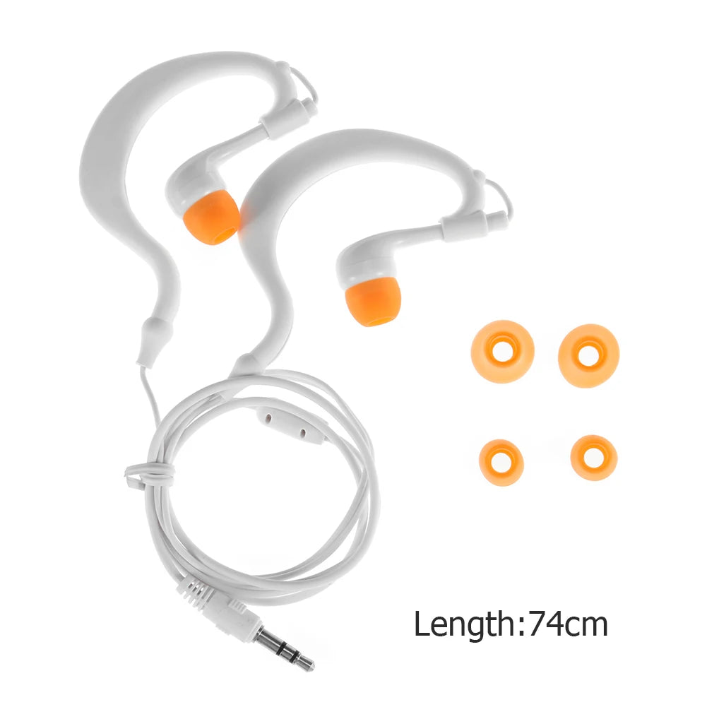Swimming Headset IPX8 Waterproof Wired Earphone 3.5mm Interface Loud Clear Sound Music Player for Diving Water Sports Oasis Select