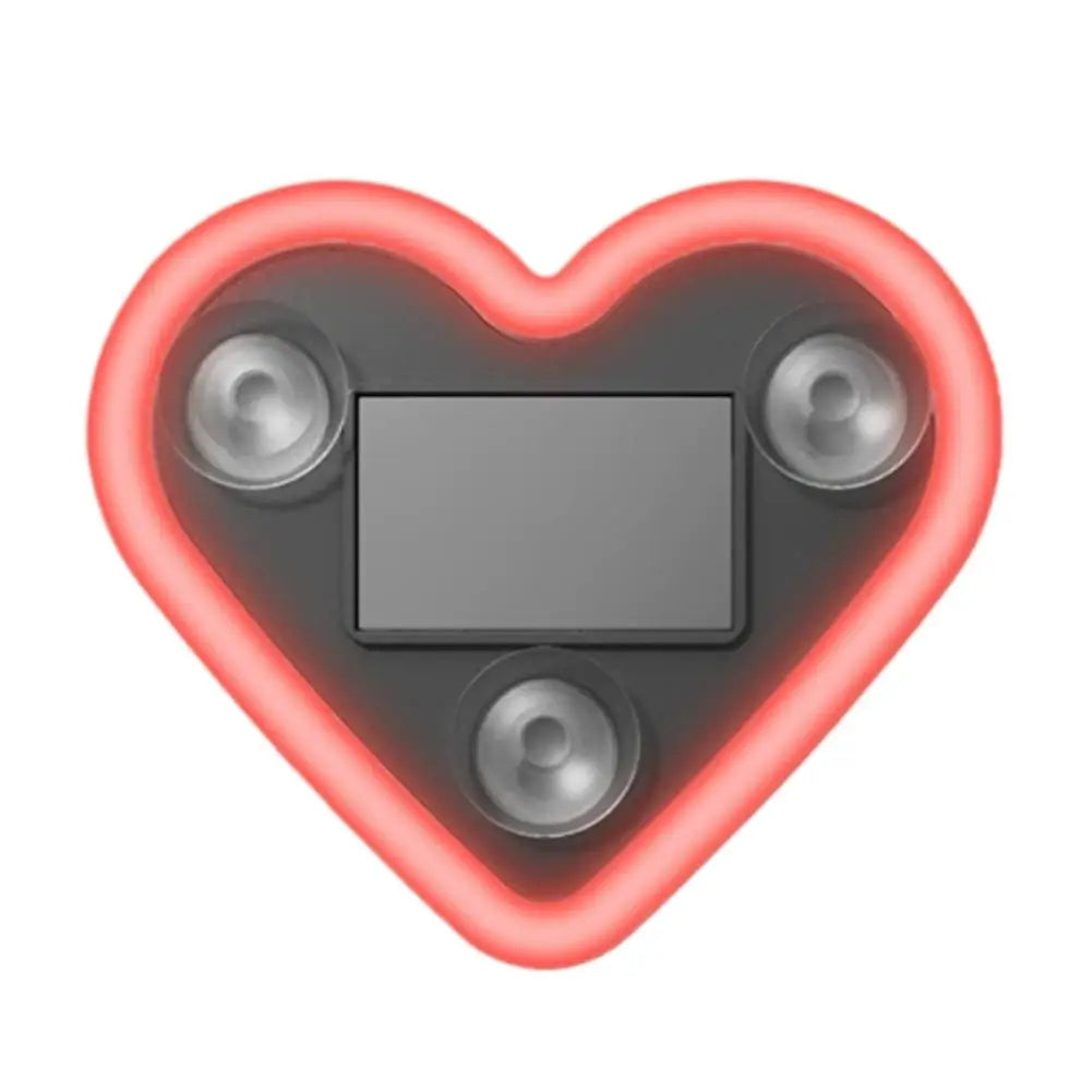 New car solar triangle window heart-shaped light emitting heart-shaped atmosphere light interior wiring free LED atmosphere lamp Oasis Select red 1pcs