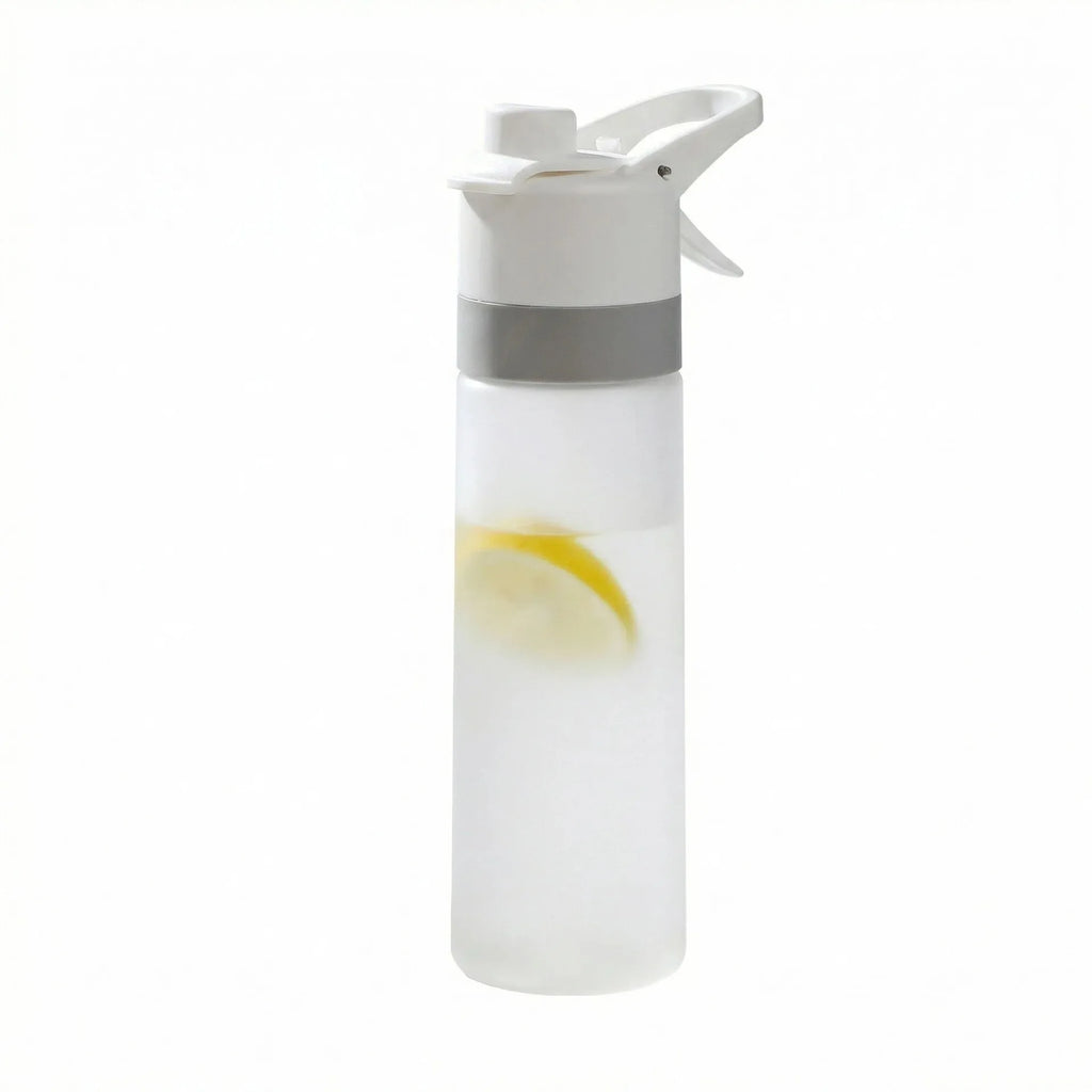 Sports Water Bottle, Sports Cup, Spray Water Bottle with Quick-Spray Nozzle, Suitable for Hiking, Gym and Outdoor Activities Oasis Select WHITE 0.65L
